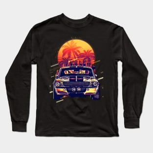 synthwave cars Long Sleeve T-Shirt